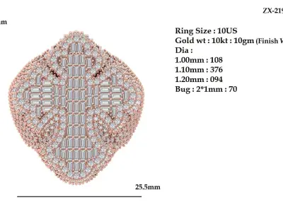 Cross Ring 3D print model