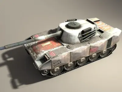 Iron Spears Tank Low-poly 3D model