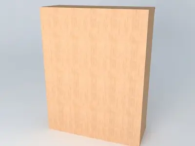 Red Pine Wardrobe 3D model