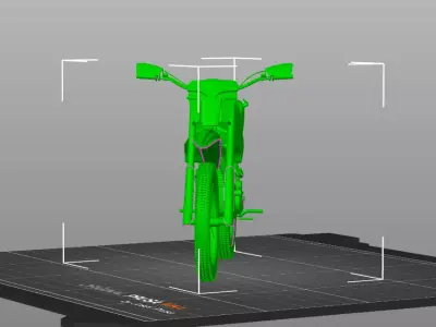 Enduro Dirt Bike Racing 250cc 3D Model  3D print model