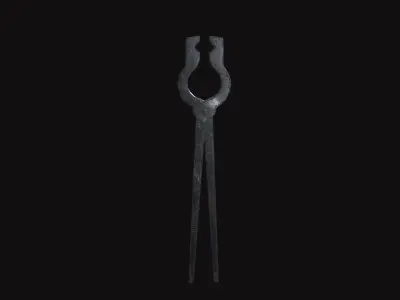  Medieval Tong Low-poly 3D model