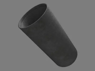 Concrete pipe Low-poly 3D model purchase