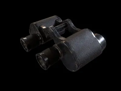 Binocular binoculars Low-poly 3D model buy