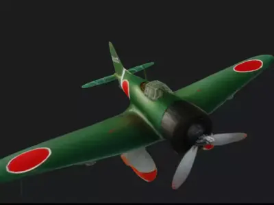 Aichi D3A1 Val 3D Model 3D model