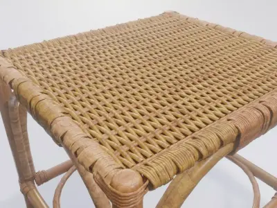 handmade weaved chair 3D model