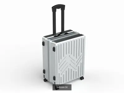  Suitcase Collection 3D Model Pack