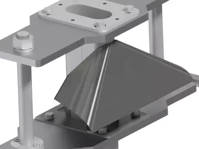 Vertical Oval  Forming Set in Packaging machine 3D model