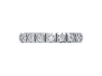 Solitaire Engagement Art Deco Ring 3D print model 34
