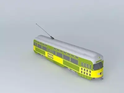 Tram a lang dang Free 3D model