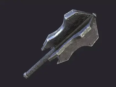 Fantasy Stylish Weapon- Mace of Vand Low-poly 3D model