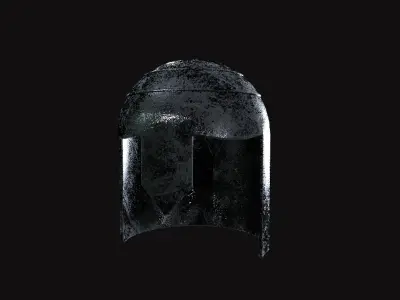 Medieval Helmet V01 Low-poly 3D model
