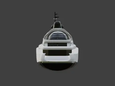 Motor Yacht Jasmine Low-poly 3D model