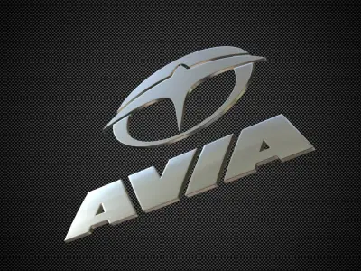 avia logo 3D model by 3dlogoman