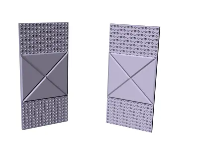 Decorative panel AND DOOR OO3 Free 3D print model