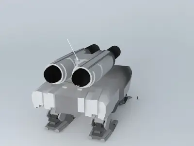 Heavy Assault robot KMU 88 Free 3D model
