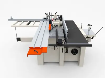 Sicar C400 Table Saw Combination Machine 3D model