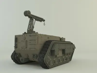 trojan 412 tank 3D model