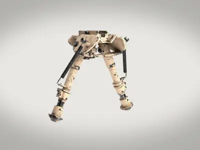 Bipod Two Texture sets Low-poly 3D model