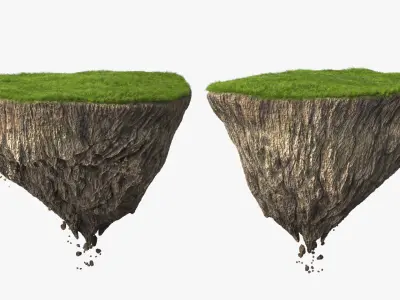 Floating Island 3D model shop