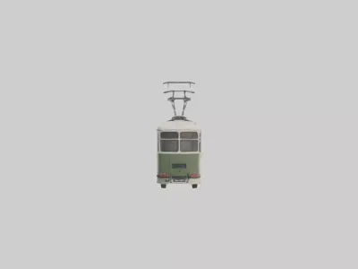 Trolleybus Model 1 Low-poly 3D model