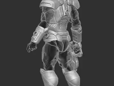 Commander Shepard Mass Effect Kit for Cosmic Legions 3D print model