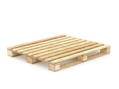 European Wooden Pallet  3D model