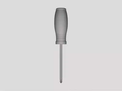 Screwdriver Tool - Geometry Only No Textures No Materials 3D model