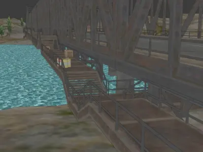 Military Base Bridge pubg 3D model