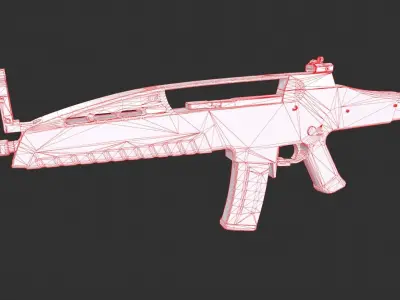 HK Light Rifle 8 Low-poly 3D model
