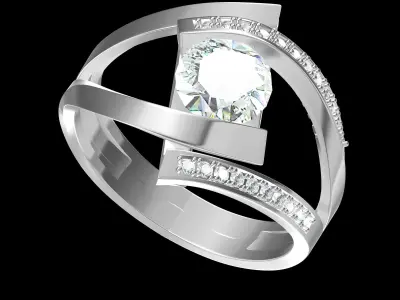 Wedding Ring  3D print model 293