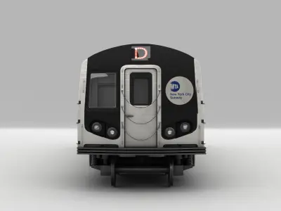 NYC Subway train 3D model