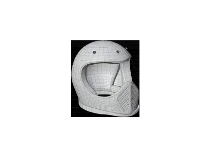 Retro Helmet 3D model