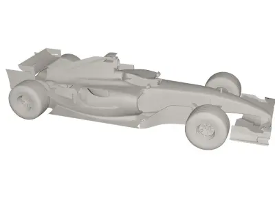 Racing car 3D model