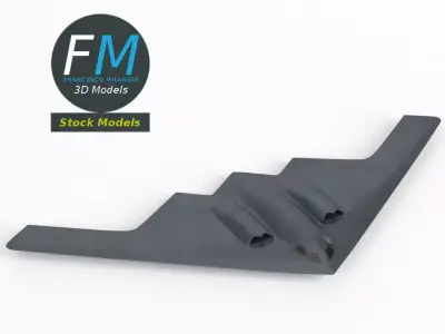 Strategic Stealth Bomber base mesh 3D model
