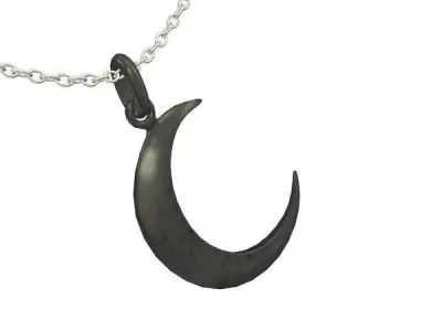 pendant moon  Free 3D model