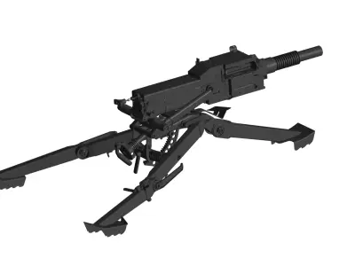 automatic grenade launcher 3D model