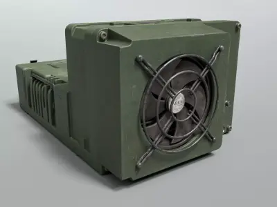 Ares Power Amplifier Unit Low-poly 3D model