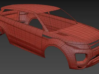 European Luxury Crossover SUV - Body Free 3D model