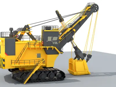  Rope Shovel 3D model 3D model