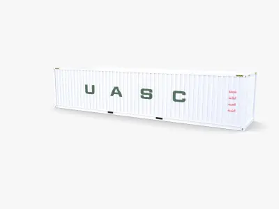 40ft Shipping Container UASC v2 3D model