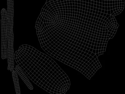 HIE Game Ready Horror Shield D180323 Low-poly 3D model