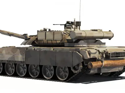 Tank T-80UD 2012 3D model