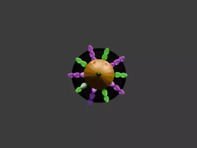 Weird but Cute Halloween Tree Free 3D model