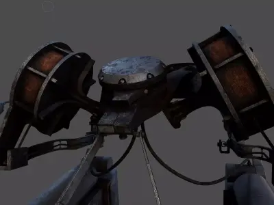 3D Maneuver Gear 3DMG Attack on Titan ODM Weapon 3D model