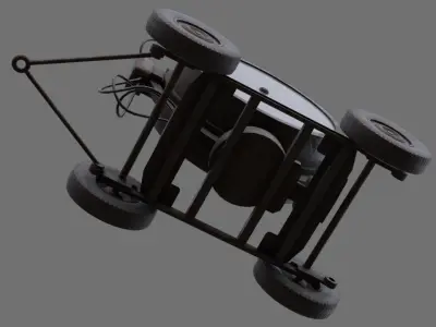 Searchlight 1B Low-poly 3D model