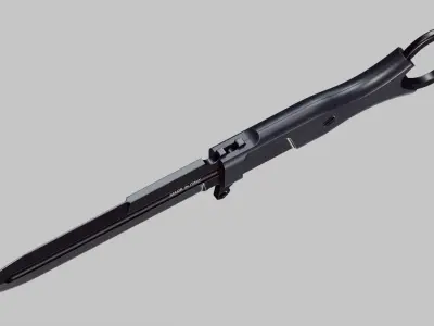 Knife-Extrema-Ratio Low-poly 3D model