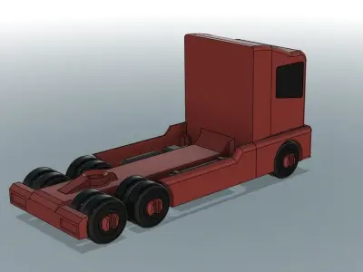 Printable and Playable Truck v1 3D print model