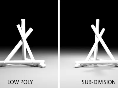 Military Barricade - Pyramid Obstacle 3D model