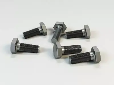 3d Bolt set of bolts Free 3D model