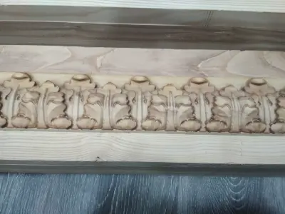 carved baguette  3D model 3
